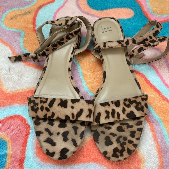 a new day Shoes - Cheetah Print Block Heels